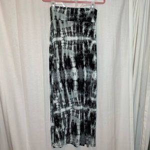 tie-die maxi skirt